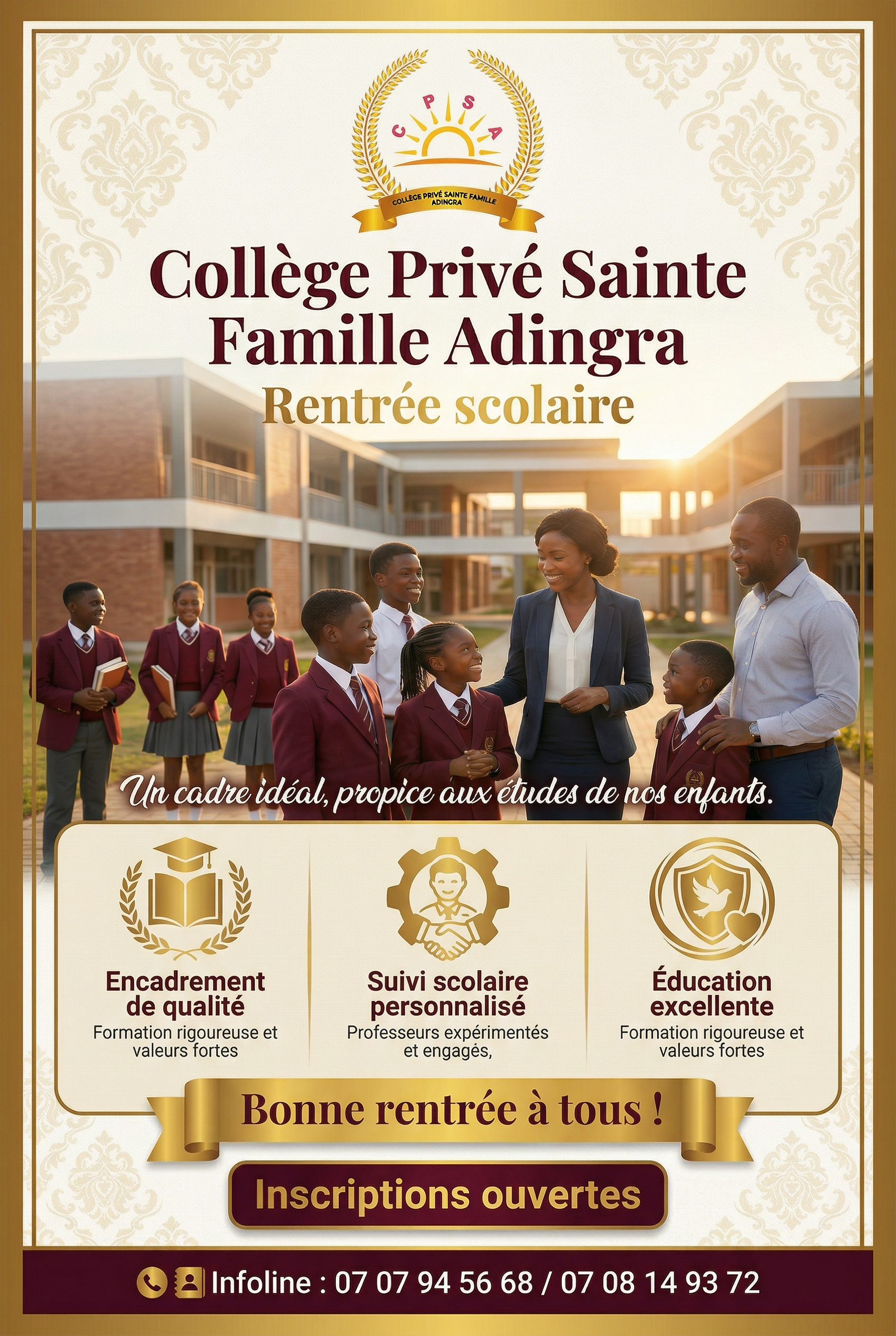 Affiche A3 rentrée scolaire